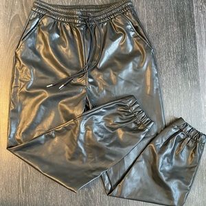 H&M Faux Leather Pants